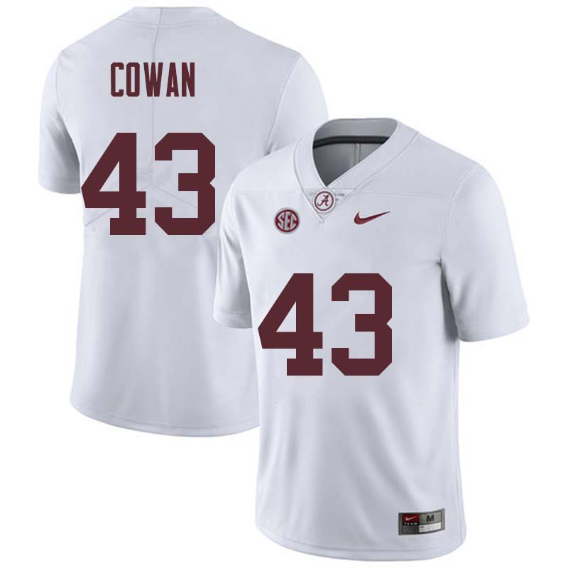 Alabama Crimson Tide Men's VanDarius Cowan #43 White NCAA Nike Authentic Stitched College Football Jersey ON16J41EO